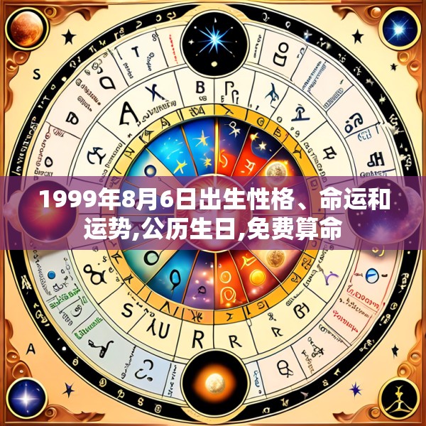 1999年8月6日出生性格、命运和运势,公历生日,免费算命