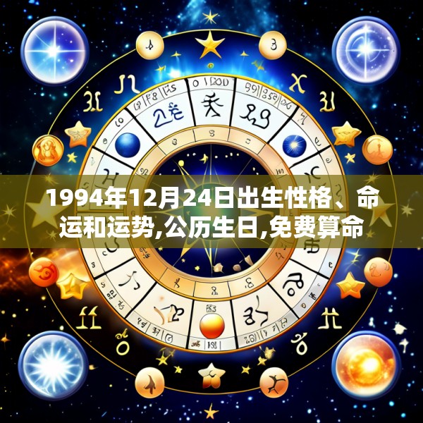 1994年12月24日出生性格、命运和运势,公历生日,免费算命