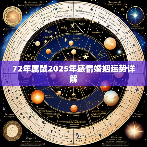 72年属鼠2025年感情婚姻运势详解