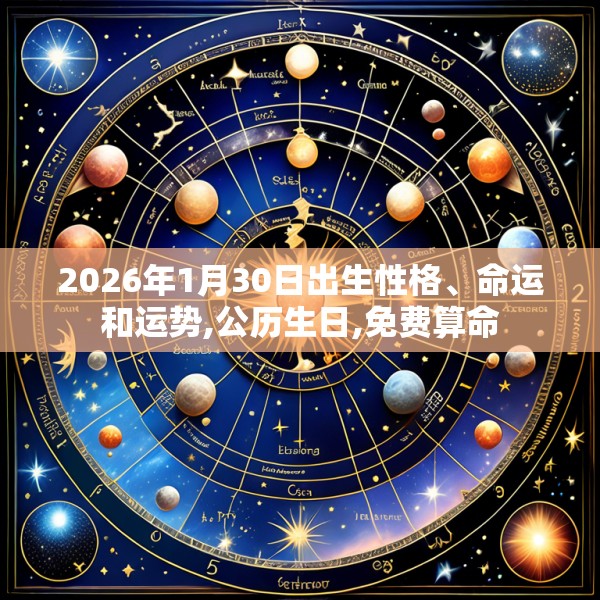2026年1月30日出生性格、命运和运势,公历生日,免费算命