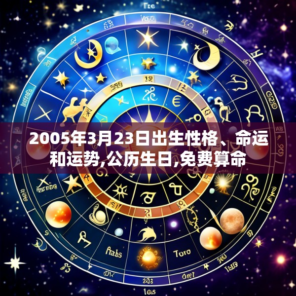 2005年3月23日出生性格、命运和运势,公历生日,免费算命