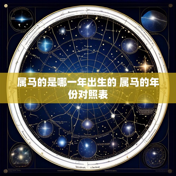 属马的是哪一年出生的 属马的年份对照表