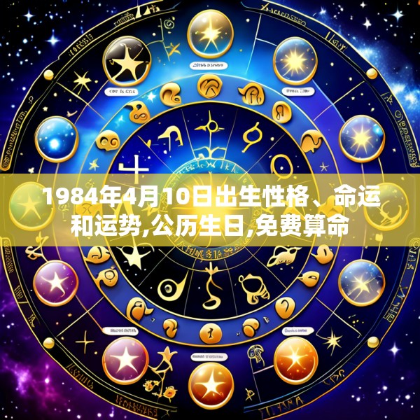 1984年4月10日出生性格、命运和运势,公历生日,免费算命