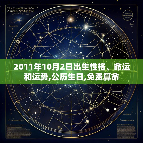 2011年10月2日出生性格、命运和运势,公历生日,免费算命