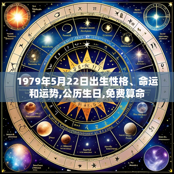 1979年5月22日出生性格、命运和运势,公历生日,免费算命
