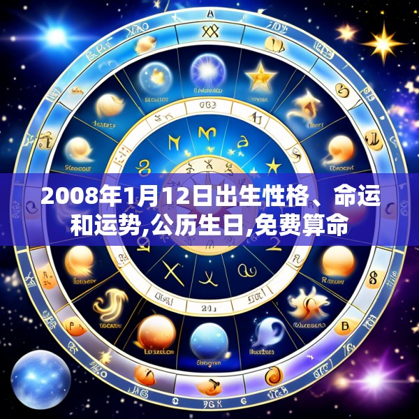 2008年1月12日出生性格、命运和运势,公历生日,免费算命