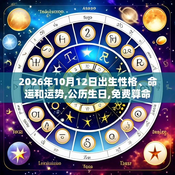 2026年10月12日出生性格、命运和运势,公历生日,免费算命
