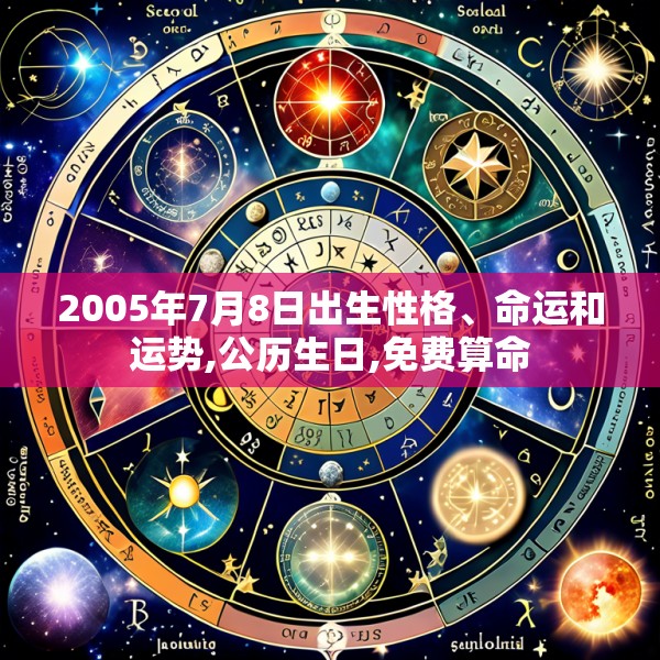 2005年7月8日出生性格、命运和运势,公历生日,免费算命