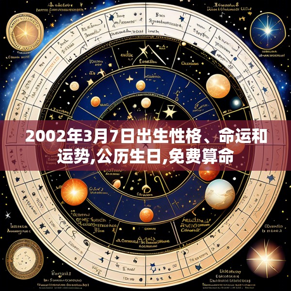 2002年3月7日出生性格、命运和运势,公历生日,免费算命