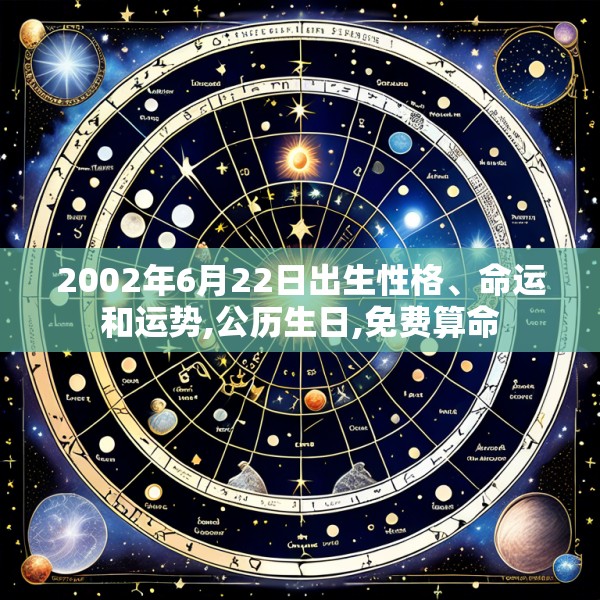 2002年6月22日出生性格、命运和运势,公历生日,免费算命