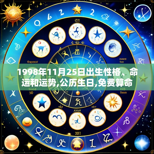1998年11月25日出生性格、命运和运势,公历生日,免费算命