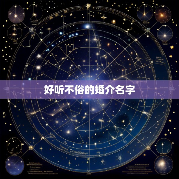 好听不俗的婚介名字