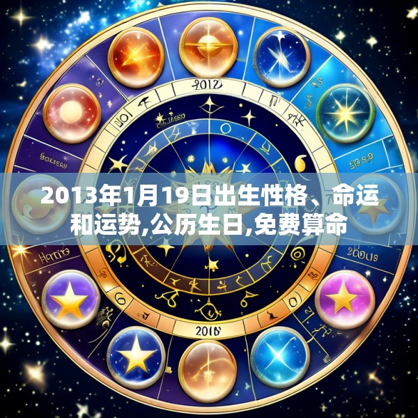 2013年1月19日出生性格、命运和运势,公历生日,免费算命