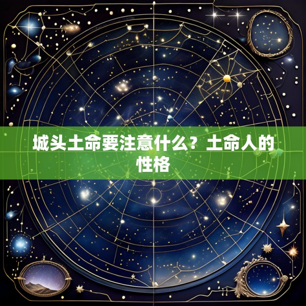 城头土命要注意什么?土命人的性格