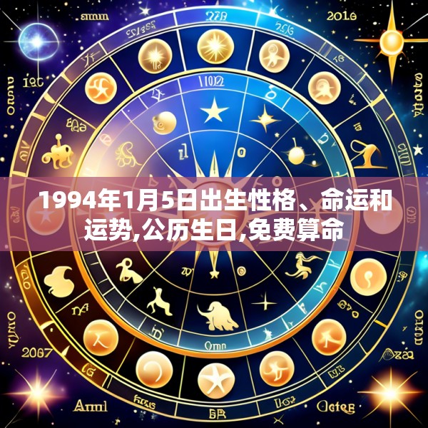 1994年1月5日出生性格、命运和运势,公历生日,免费算命