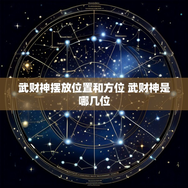 武财神摆放位置和方位 武财神是哪几位