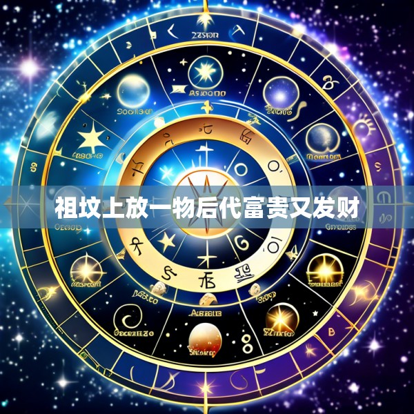 祖坟上放一物后代富贵又发财