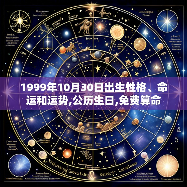 1999年10月30日出生性格、命运和运势,公历生日,免费算命