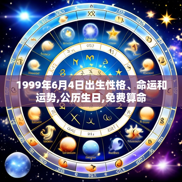 1999年6月4日出生性格、命运和运势,公历生日,免费算命
