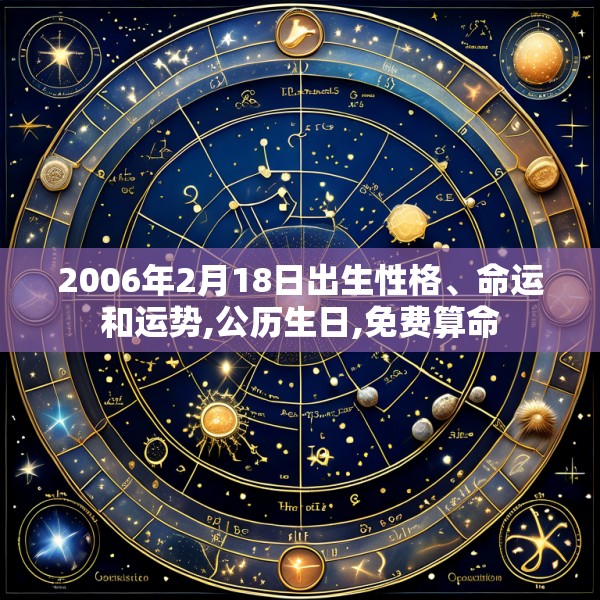 2006年2月18日出生性格、命运和运势,公历生日,免费算命