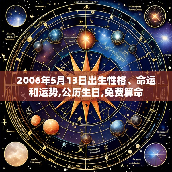 2006年5月13日出生性格、命运和运势,公历生日,免费算命