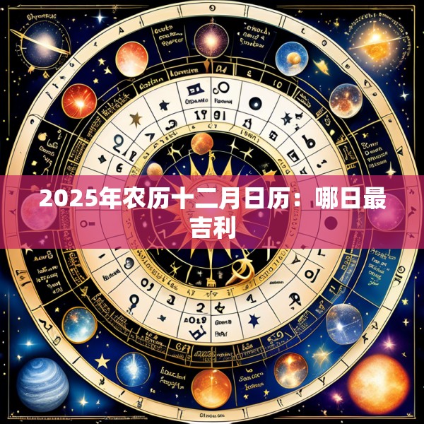 2025年农历十二月日历：哪日最吉利