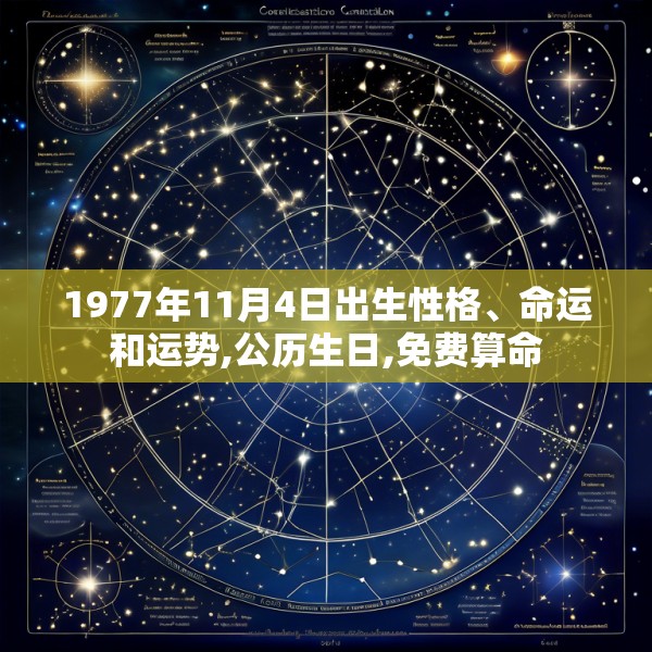 1977年11月4日出生性格、命运和运势,公历生日,免费算命