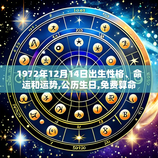 1972年12月14日出生性格、命运和运势,公历生日,免费算命