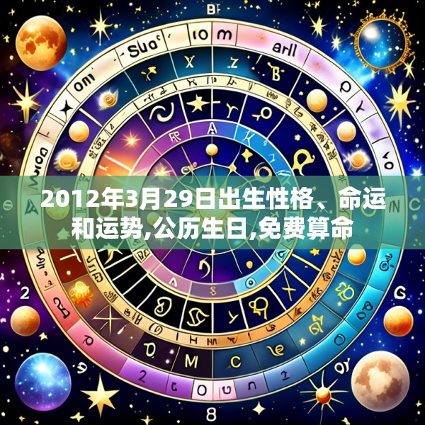 2012年3月29日出生性格、命运和运势,公历生日,免费算命