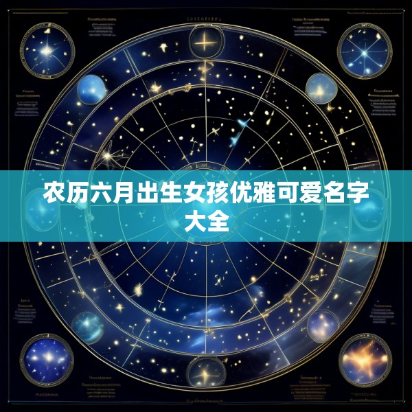 农历六月出生女孩优雅可爱名字大全