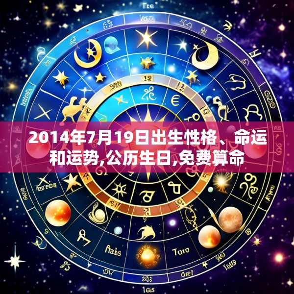 2014年7月19日出生性格、命运和运势,公历生日,免费算命