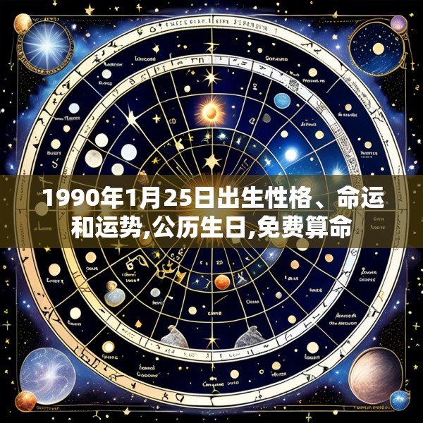1990年1月25日出生性格、命运和运势,公历生日,免费算命