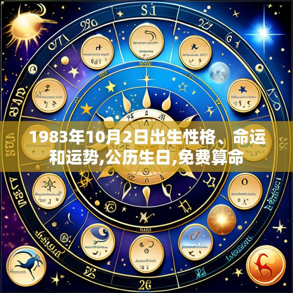 1983年10月2日出生性格、命运和运势,公历生日,免费算命