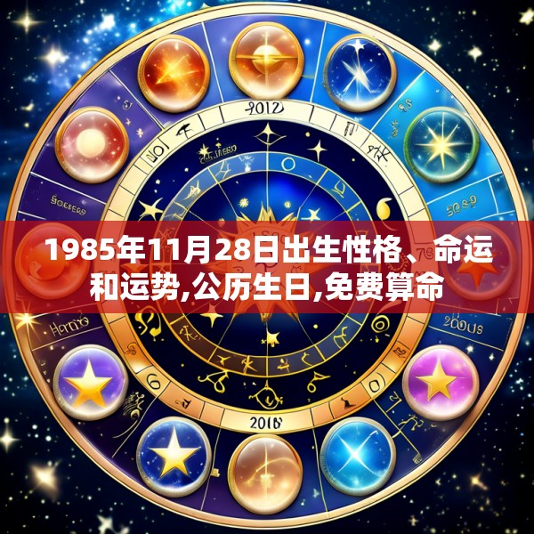 1985年11月28日出生性格、命运和运势,公历生日,免费算命