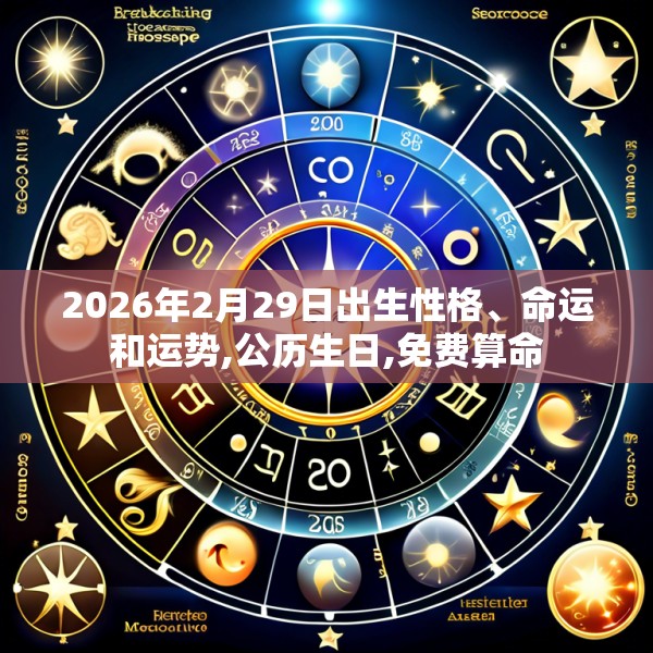2026年2月29日出生性格、命运和运势,公历生日,免费算命
