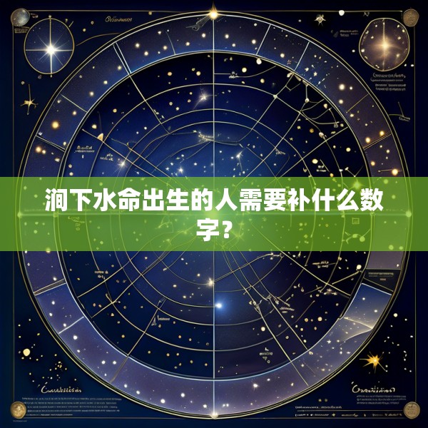 涧下水命出生的人需要补什么数字？