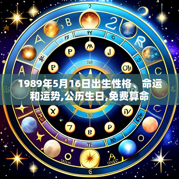1989年5月16日出生性格、命运和运势,公历生日,免费算命