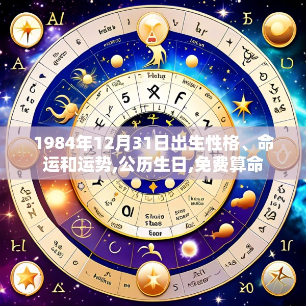 1984年12月31日出生性格、命运和运势,公历生日,免费算命