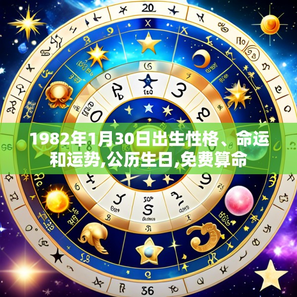 1982年1月30日出生性格、命运和运势,公历生日,免费算命