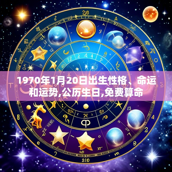 1970年1月20日出生性格、命运和运势,公历生日,免费算命