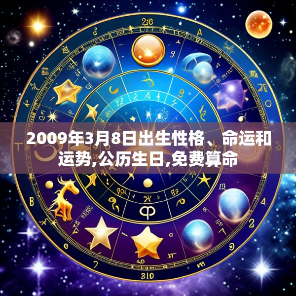 2009年3月8日出生性格、命运和运势,公历生日,免费算命