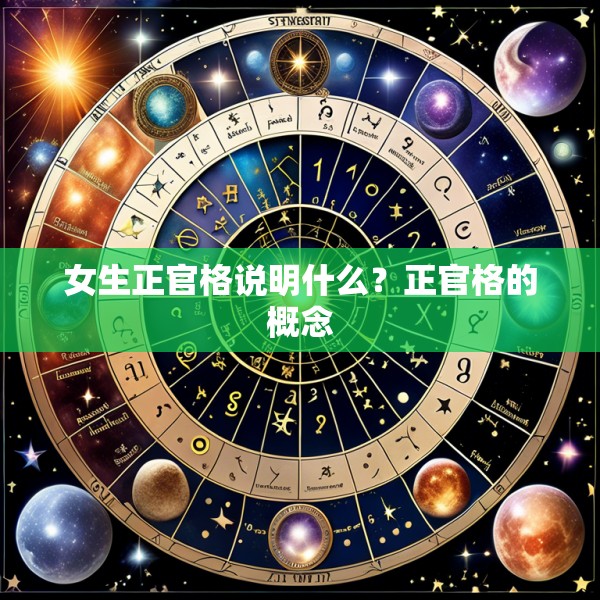 女生正官格说明什么？正官格的概念