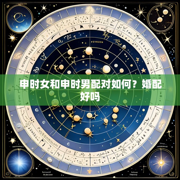 申时女和申时男配对如何？婚配好吗