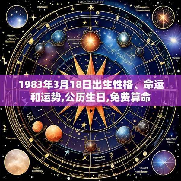 1983年3月18日出生性格、命运和运势,公历生日,免费算命