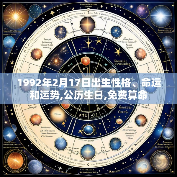 1992年2月17日出生性格、命运和运势,公历生日,免费算命