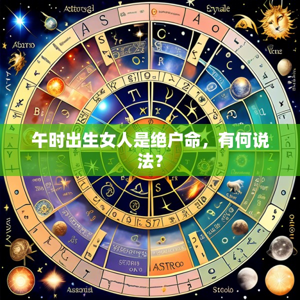 午时出生女人是绝户命，有何说法？