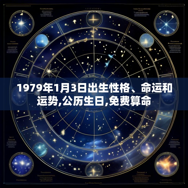 1979年1月3日出生性格、命运和运势,公历生日,免费算命