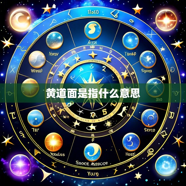 黄道面是指什么意思