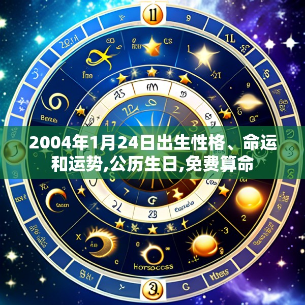 2004年1月24日出生性格、命运和运势,公历生日,免费算命