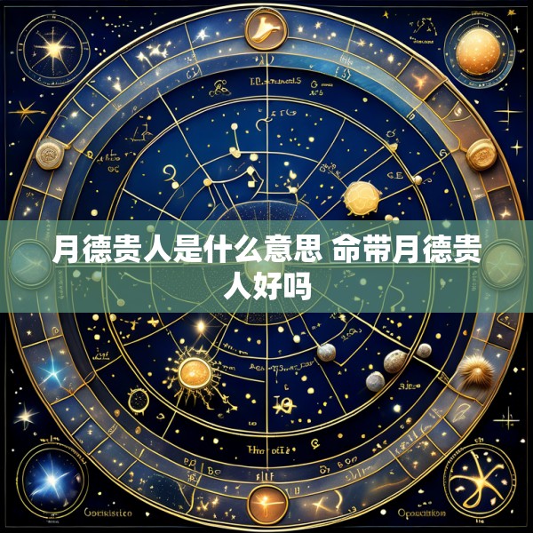 月德贵人是什么意思 命带月德贵人好吗